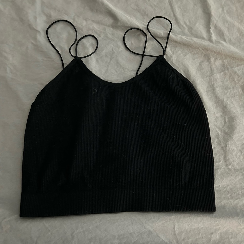 black crop top